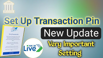 Set up transaction pin | Transaction pin kya hota hai | MCB live app set up transaction pin update