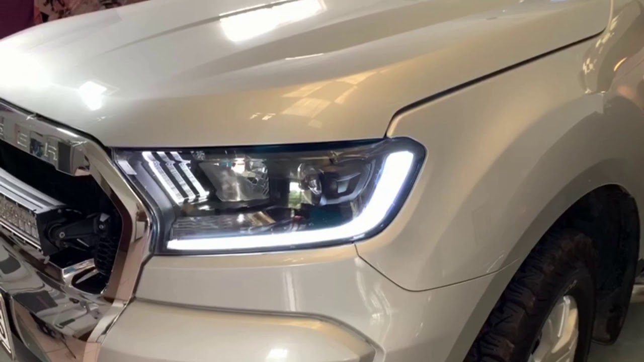 Ford ranger - modificacion de opticas - led drl 3d secuencial tipo ...