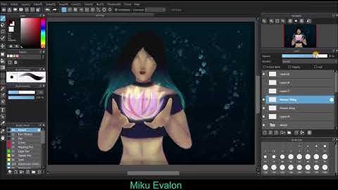 Medibang PC Tutorial: Glow Effect (Extremely short ver)