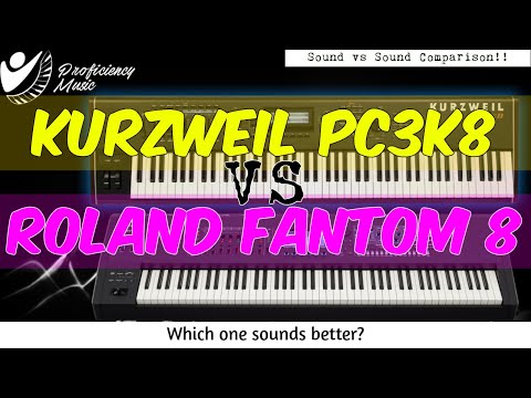 Kurzweil PC3K8 vs Roland Fantom 8: Sound VS Sound Comparison! Which one sounds better?