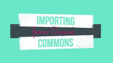Importing from Canvas Commons