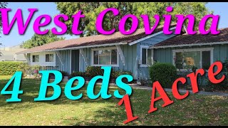 House with 1 ACRE for sale in West Covina Ca