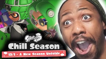 REACTION TO THE NEW SPLATOON 3 CHILL SEASON ANNOUNCEMENT