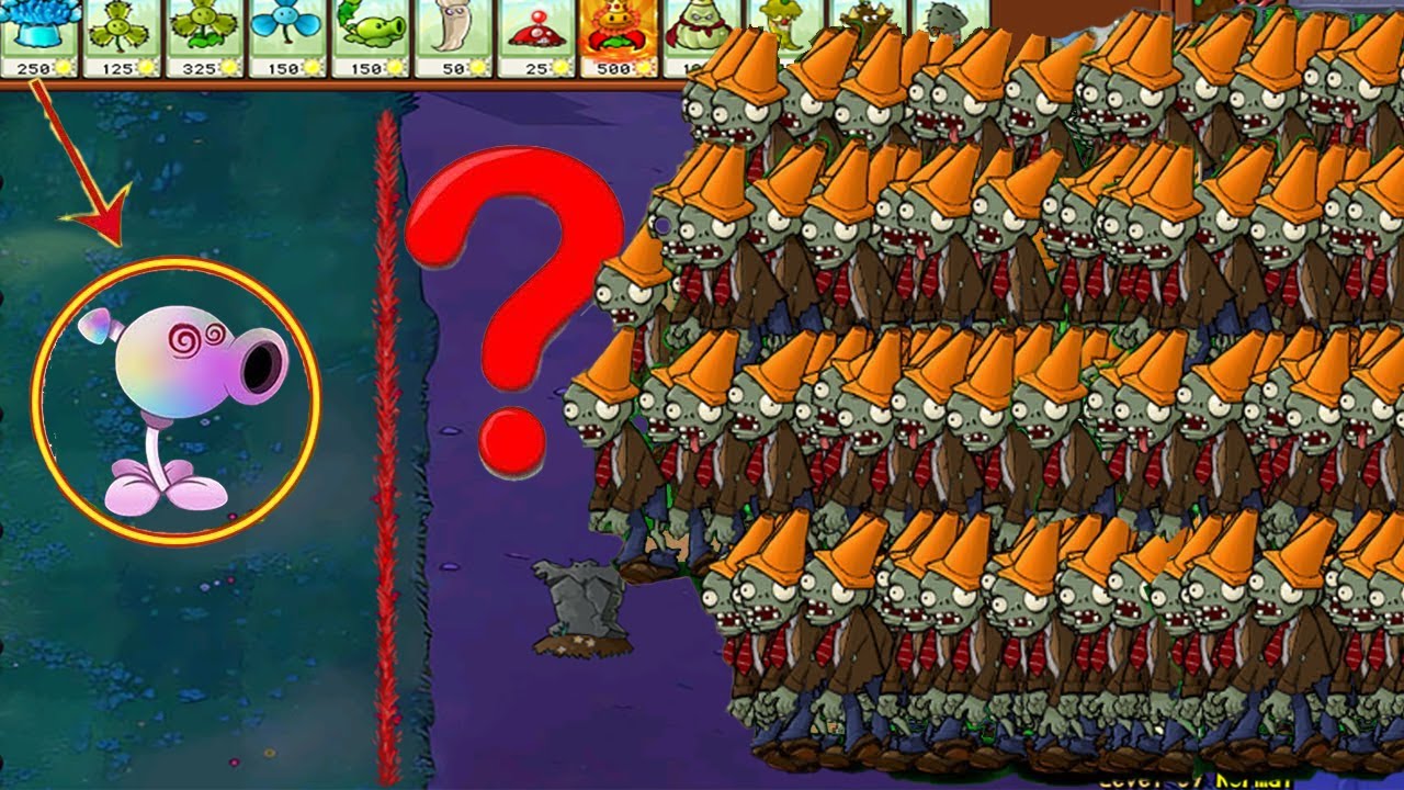 Plants vs Zombies Hack - Hypno-shroom vs Gargantuar PvZ - YouTube