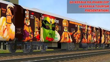 Go Kerala || Rajdhani Express ||  MSTS Open Rails || Indian Train simulator