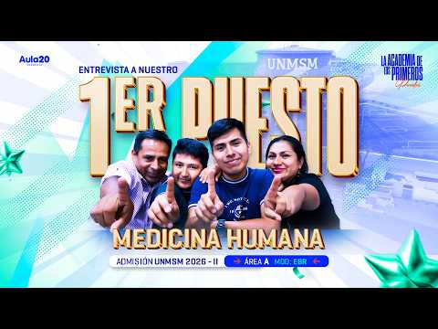 Vista previa de 1.er puesto de Medicina UNMSM: Cristian Mauricio