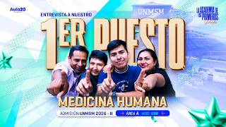 ENTREVISTA AL PRIMER PUESTO DE MEDICINA HUMANA EN SAN MARCOS 💙🔥| CACHIMBO AULA 20 🦖