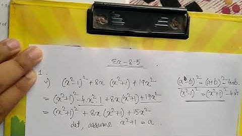 Factorisation/ Class 9/ Exercise 8.5/ Sum No. 1(I),(iii),(iv),(v),(vi),(vii),(viii),(ix)