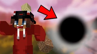 Minecraft, but there is a GIANT BLACK HOLE chasing us...