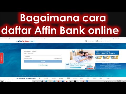 Cara daftar Affin Bank online