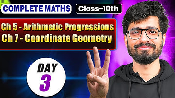 Class 10 Maths - Day 3 || Arithmetic progressions & Coordinate Geometry || Ritik Sir