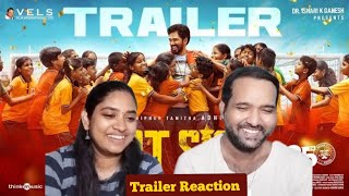 PT Sir Trailer Reaction | Hiphop Tamizha | Kashmira Pardeshi |Karthik Venugopalan | Tamil Couple
