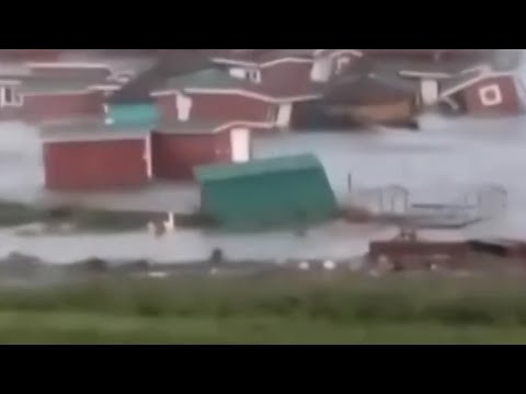 В Приморье затопило дом отдыха: смыло тайфуном Майсак