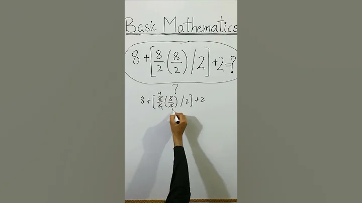 😳 CLEAN BASIC MATHEMATICS 8+[8/2(8/2)/2]+2=? #Shorts