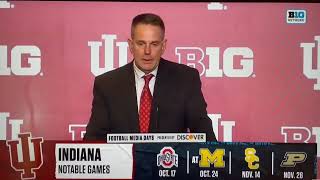 HC Curt Cignetti tells it like it is regarding the BIG TEN vs SEC!!