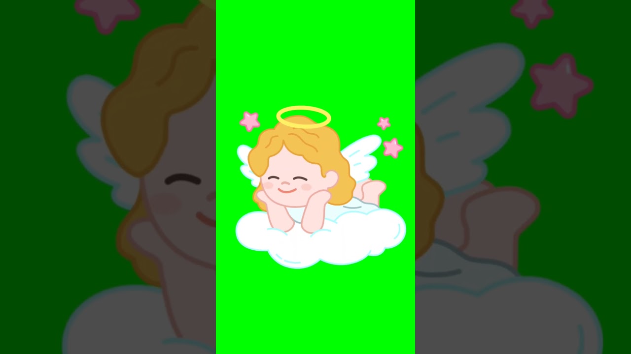 Green Screen Animated Angel | Angel Icon 