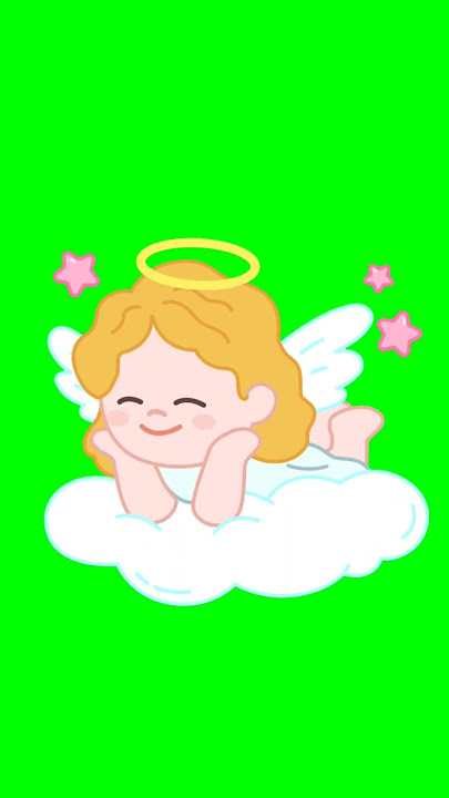 Green Screen Animated Angel | Angel Icon #shorts #angel