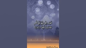 {ففروا الى الله} تلاوة هادئة❤️🩹