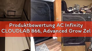 Produktbewertung AC Infinity CLOUDLAB 866, Advanced Grow Zelt 150 × 150 × 200 cm, 25 mm Mylar, 25 mm