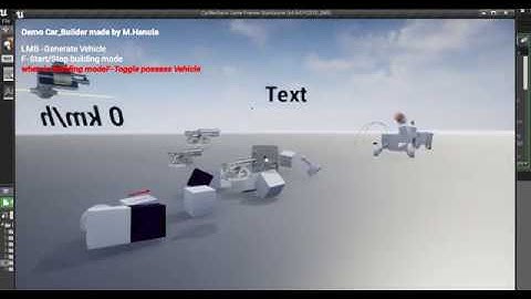 Modular Car Building system + constrained physics vehicle UE4