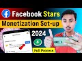 Facebook Stars Setup Kaise Kare || Facebook Stars Monetization Enable Kaise Kare