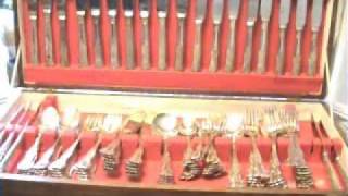 Silver Cutlery Set hall marked in presentation box. .wmv Wealth