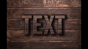 Wooden Textured 3D Text/Logo | Photoshop Tutorial For Beginners