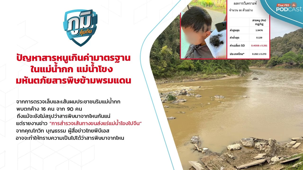 ปัญหาสารหนูเกินค่ามาตรฐานแม่น้ำกก แม่น้ำโขง มหันตภัยสารพิษข้ามพรมแดน | ภูมิคุ้มกัน