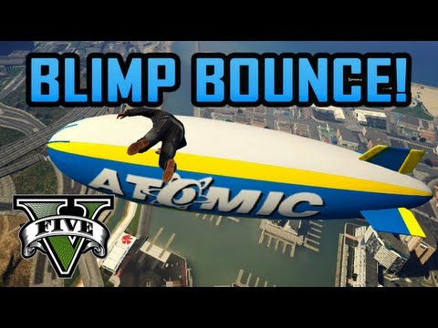 GTA V - Stalled a Plane, Atomic Blimp Bounce, & Pedo Van!