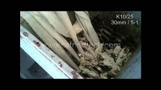 Watch the performance shredding of the 2 shaft shredders K 25 HP series | SatrindTech Srl