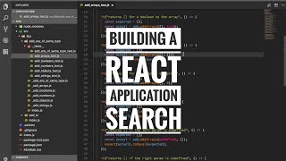 Building a React application - Search pt 24