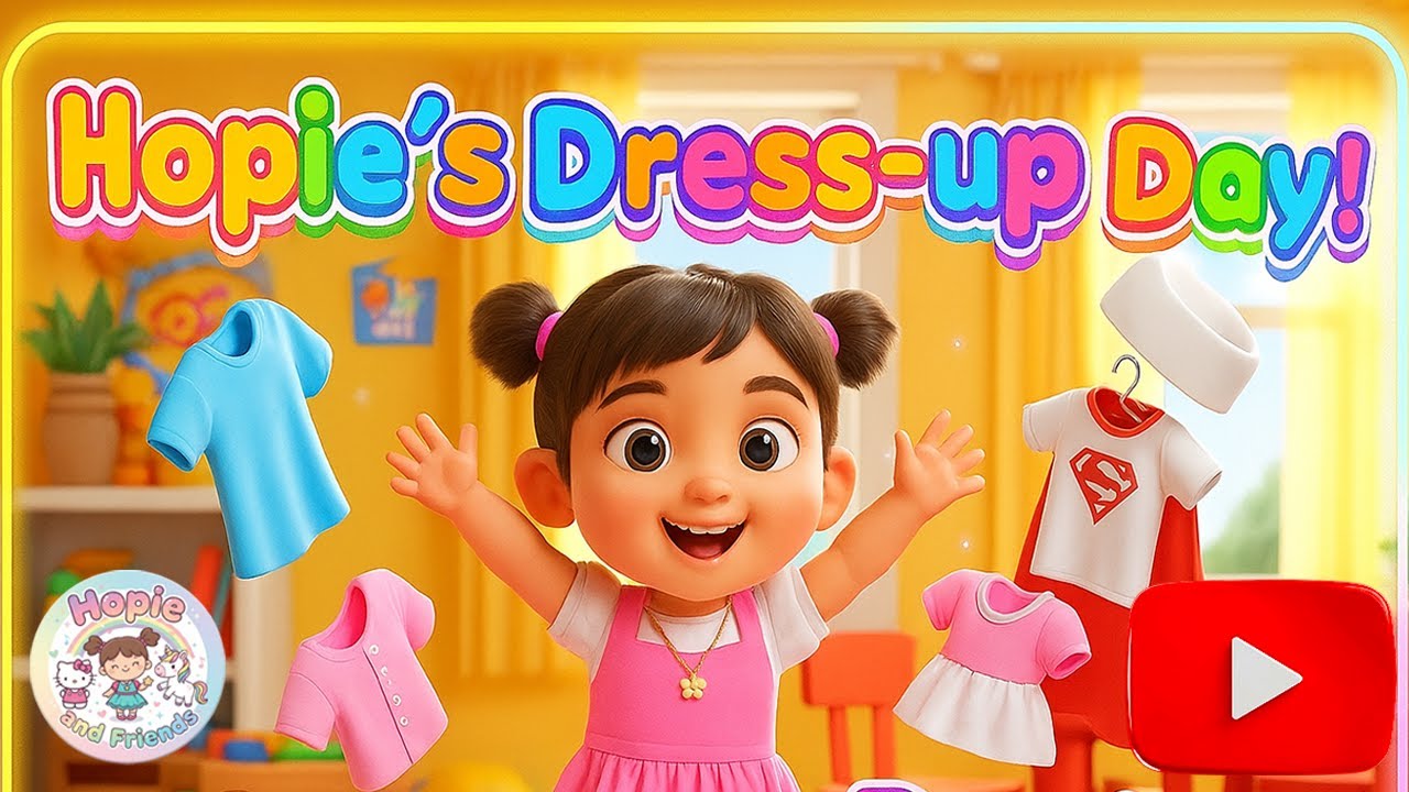 Hopie’s Dress-up Day! 👗 Fun Fashion Adventure for Kids - YouTube