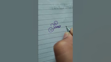 JANVI NAME CALLIGRAPHY 🎯 COMMENT UR NAME #viral #youtubeshorts #trending #calligraphy #newtrend 🔥📈