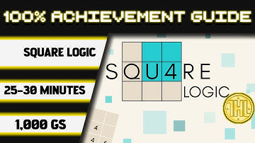 Square Logic 100% Achievement Walkthrough * 1000GS in 25-30 Minutes *
