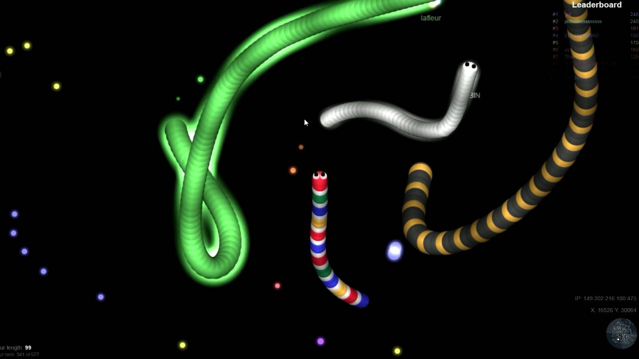 Slither.io - NOVA MINHOCA COM MAIS BOOST DO JOGO ! ( Slither New Snake) 