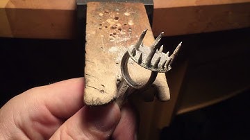 Cuttlebone 3-Part Ring: cleaning up the casting