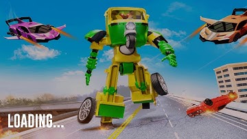 Flying Tuk Tuk Robot Game! Robot level #1. Latest Hero Robot games 2020.