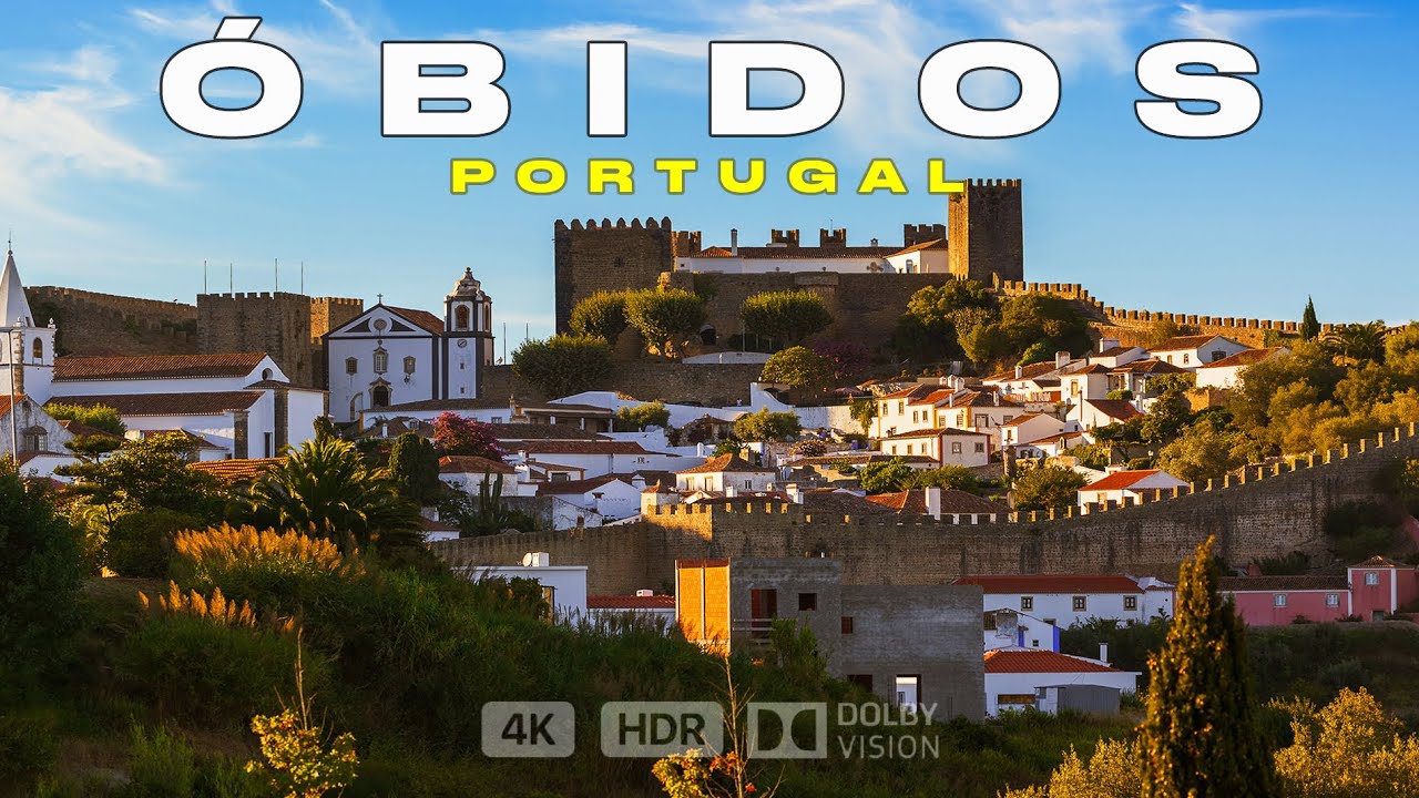Обидуш, Португалия 🇵🇹 Город в стенах замка! Фестиваль шоколада (4k)