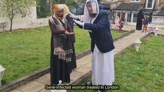 The treatment of Jinn attack: Watch the video of the moment of treating a woman with gene in London!