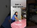 took me like 4 hours 🥺 #metrorestyling #carwraps #diyprojects #carwrapping #cargirls #cardiy