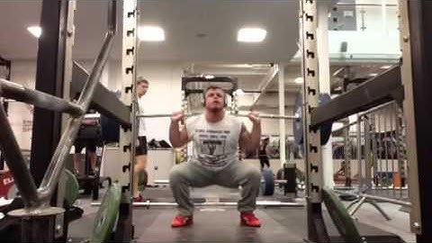 180kg paused squat x3 @80kg