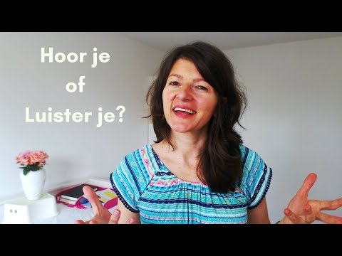 Video: Luister Of Hoor Je?