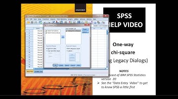 One-way Chi Square in SPSS using Legacy Dialogs