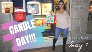 BATH AND BODYWORKS CANDLE DAY SHOPPING: VLOGMAS DAY 7