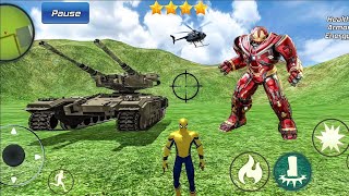Spider Rope Hero Gangstar Vegas Crime City Simulator Iron Man Robot in City #103 - Android Gameplay screenshot 4