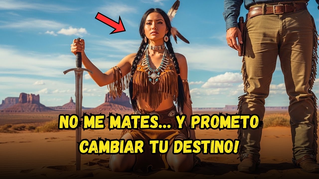 ¡No me mates, vaquero! La guerrera apache prometió darle hijos fuertes