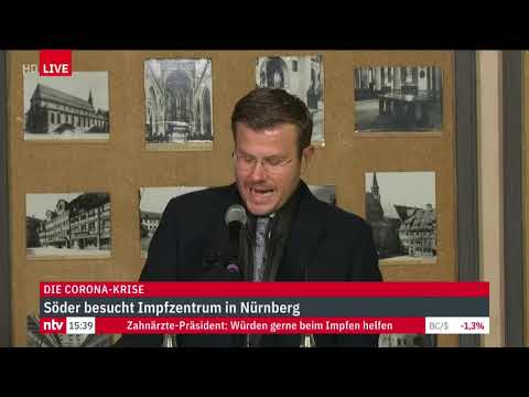 Corona LIVE: Söder eröffnet ein Impfzentrum in Nürnberg