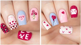 New Nail Art 2023 ♡ Easy &amp; Cute Valentine&#39;s Day Nail Designs