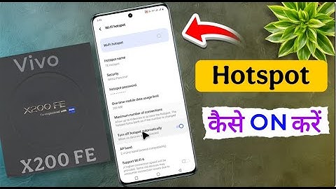 How to Enable Vivo X200 FE Wifi Hotspot | Hotspot Setup on vivo x200 fe