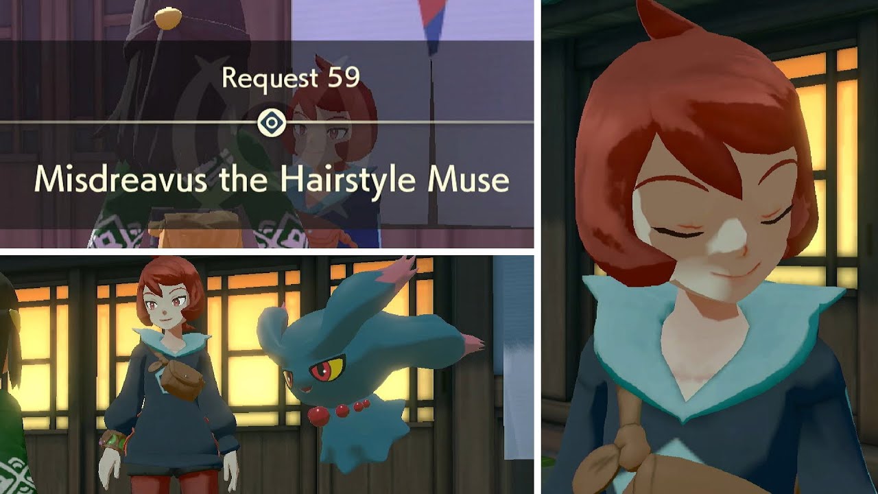 Request 59 | Misdreavus the Hairstyle Muse | Catching | Arezu | Hair | Pokemon Legends: Arceus | PLA